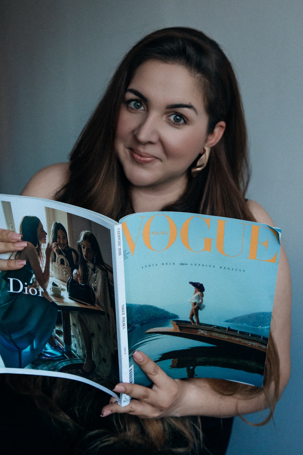 Ewelina Kuczmarska z magazynem Vogue