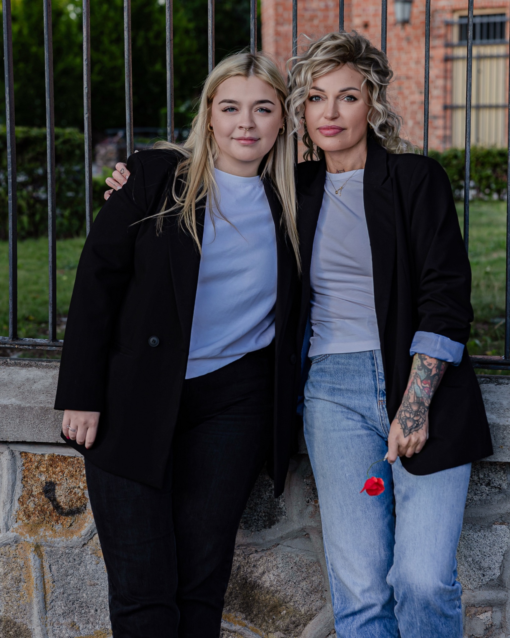 Mama i córka podczas wspólnego pleneru